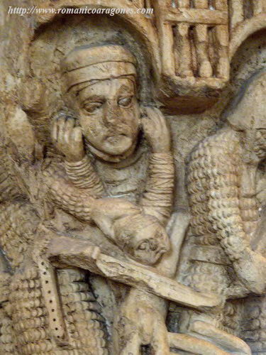 MATANZA DE LOS INOCENTES. CAPITEL DEL CLAUSTRO DE SANTA MARÍA LA REAL DE AGUILAR DE CAMPOO